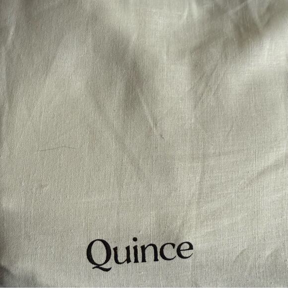 Quince European Linen Duvet Cover Set Ivory Size King/CalKing - Picture 15 of 16